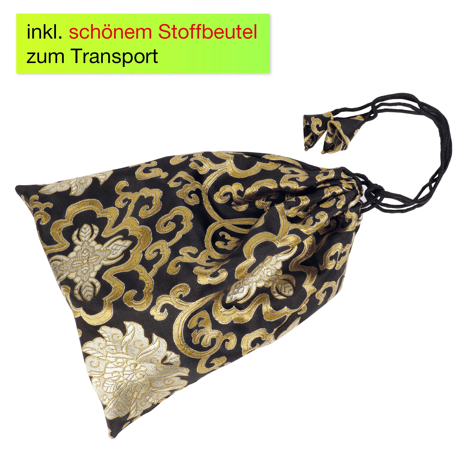 Klangschale "Nepal" im Stickbeutel, 12 cm ø, ca. 400 g