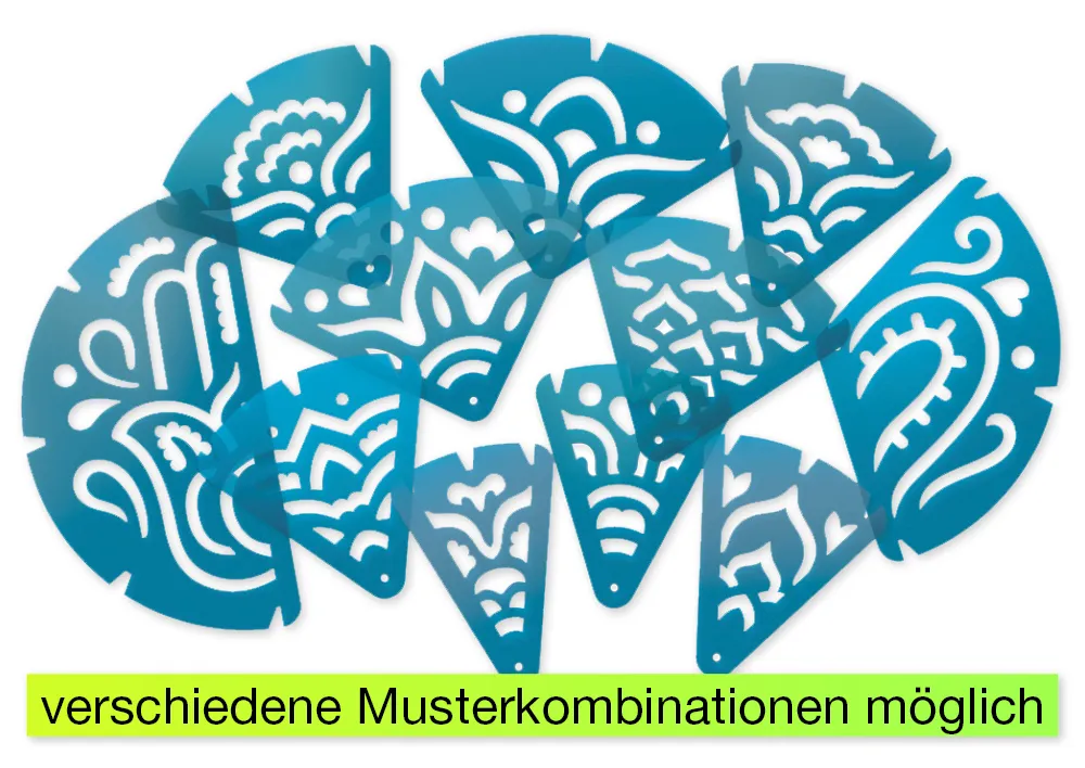 Mandala-Schablonen, 11-tlg.
