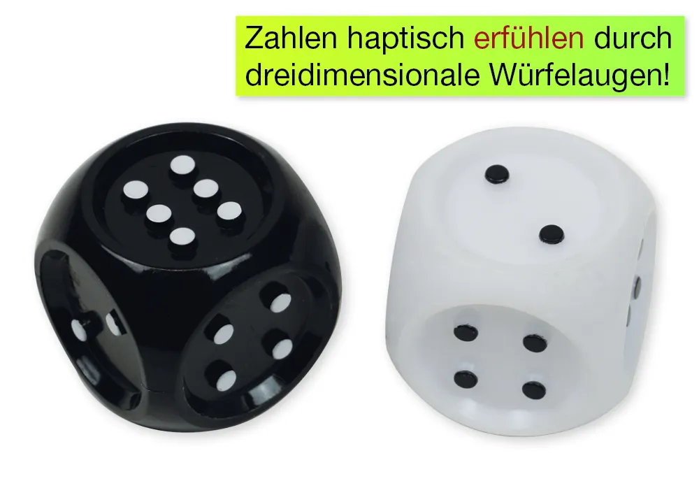 TimeTEX Tast- und Fühlwürfel, 32 mm, 2 Stück