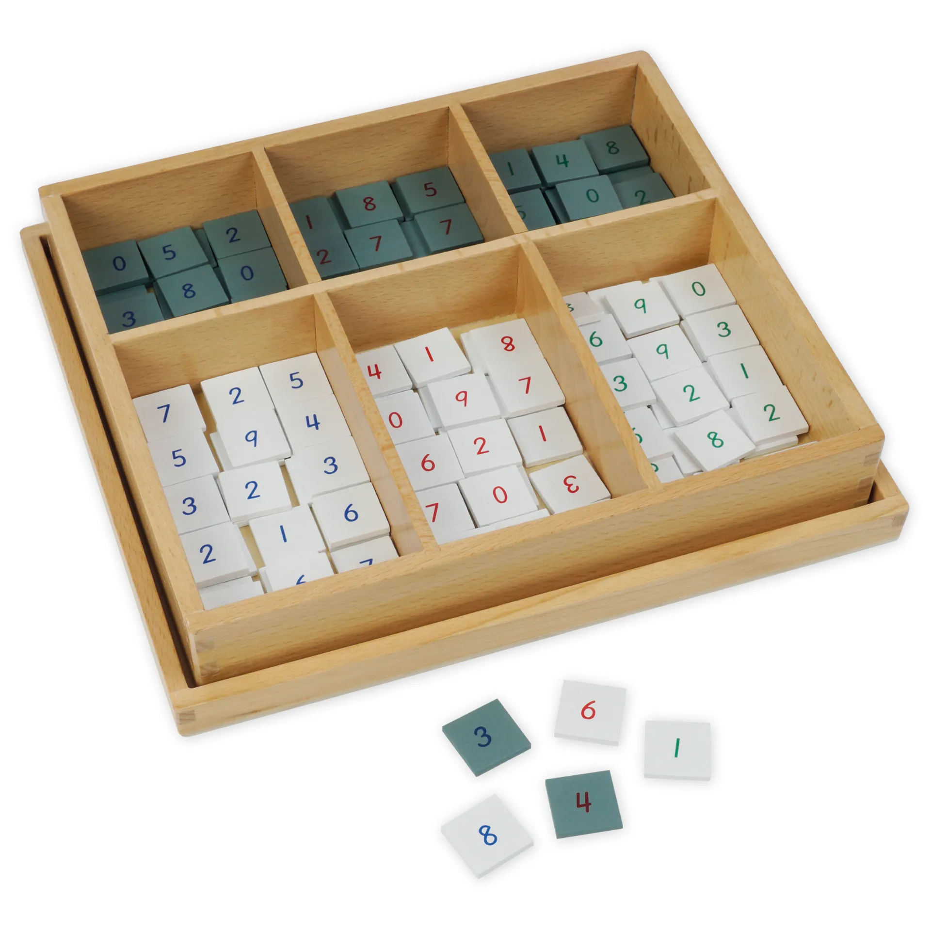 TimeTEX Kasten mit nummerierten Marken "Montessori Premium"