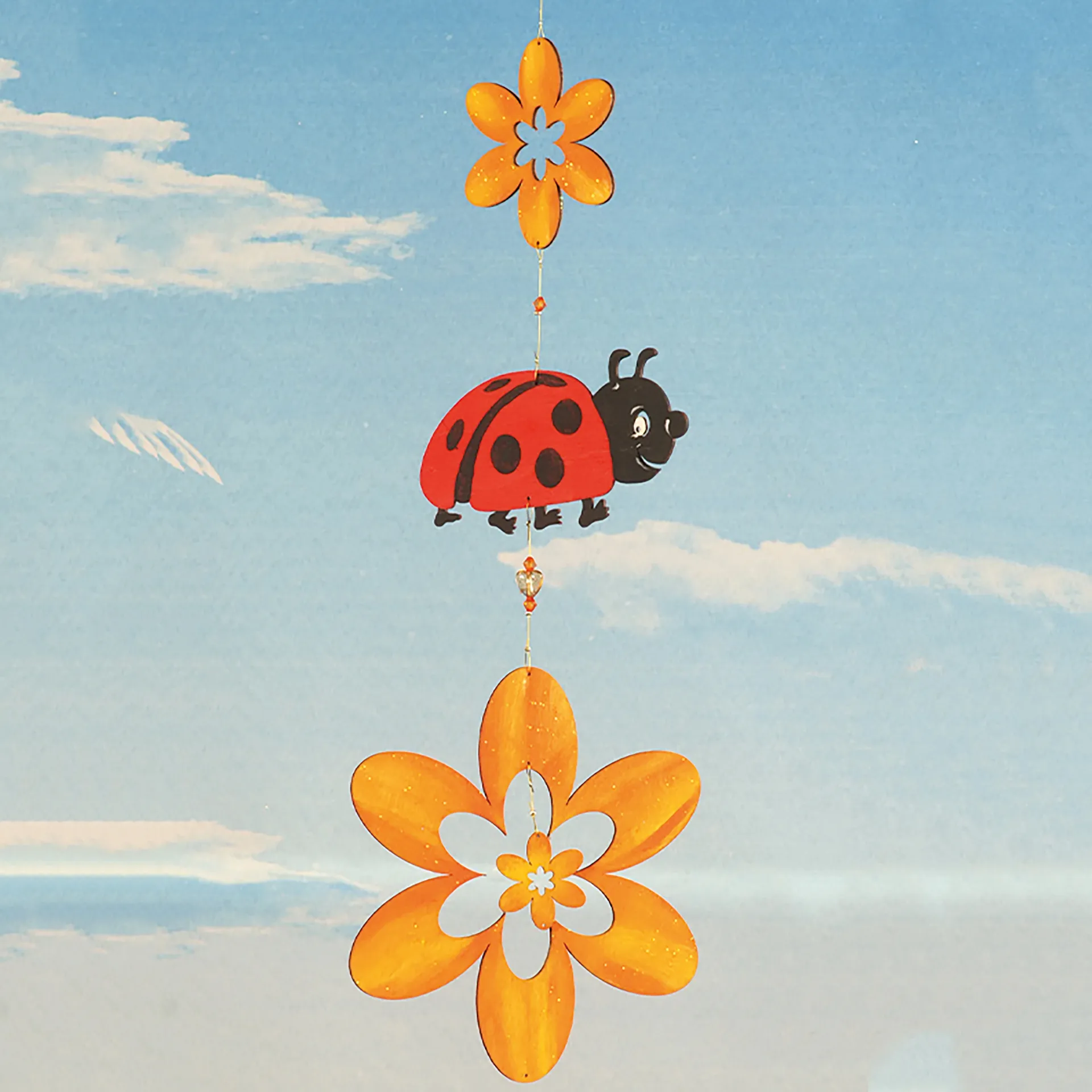 Holz-Marienkäfer zum Gestalten, 10 cm