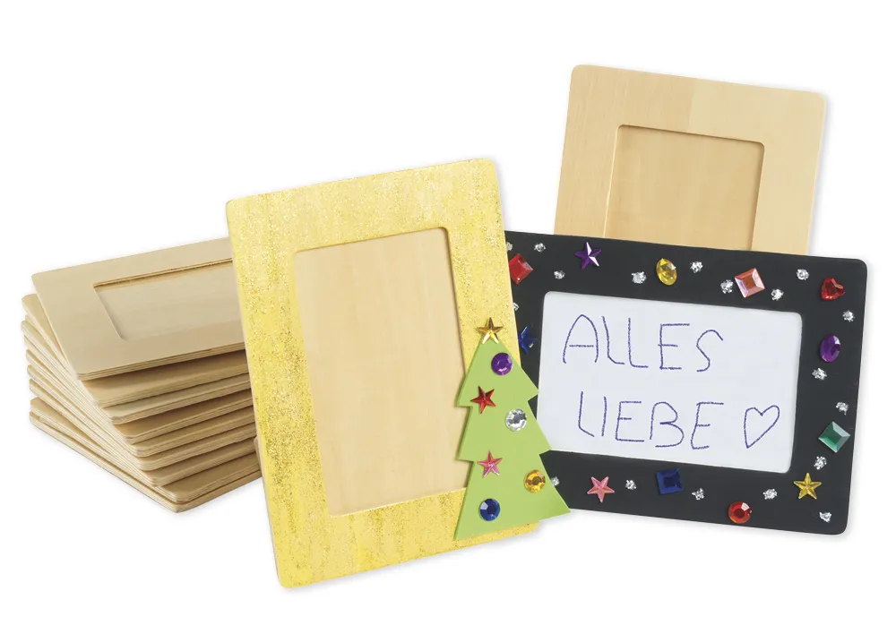 Holz-Bilderrahmen, 12 Stück