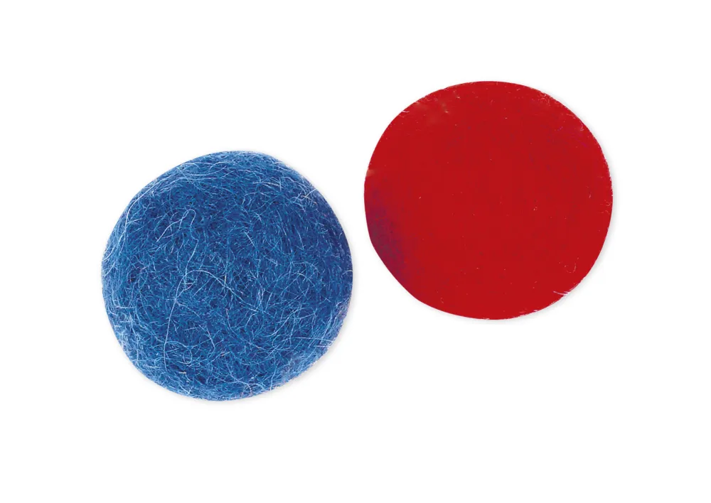Filzkugeln rot/blau, 100-tlg.