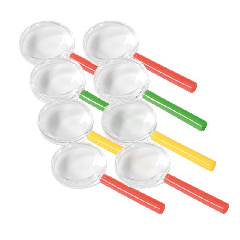 Buntes Lupenset, 8 Stück