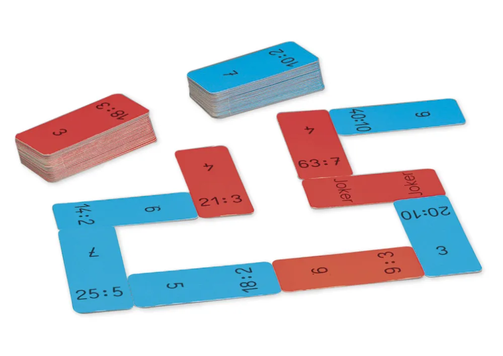 Division-Domino XL, 100er Zahlenraum, 60-tlg.