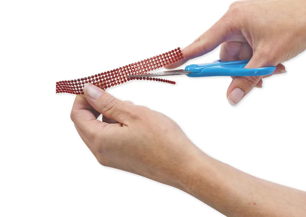 Glitzer-Steine, Tape, 6 Stück