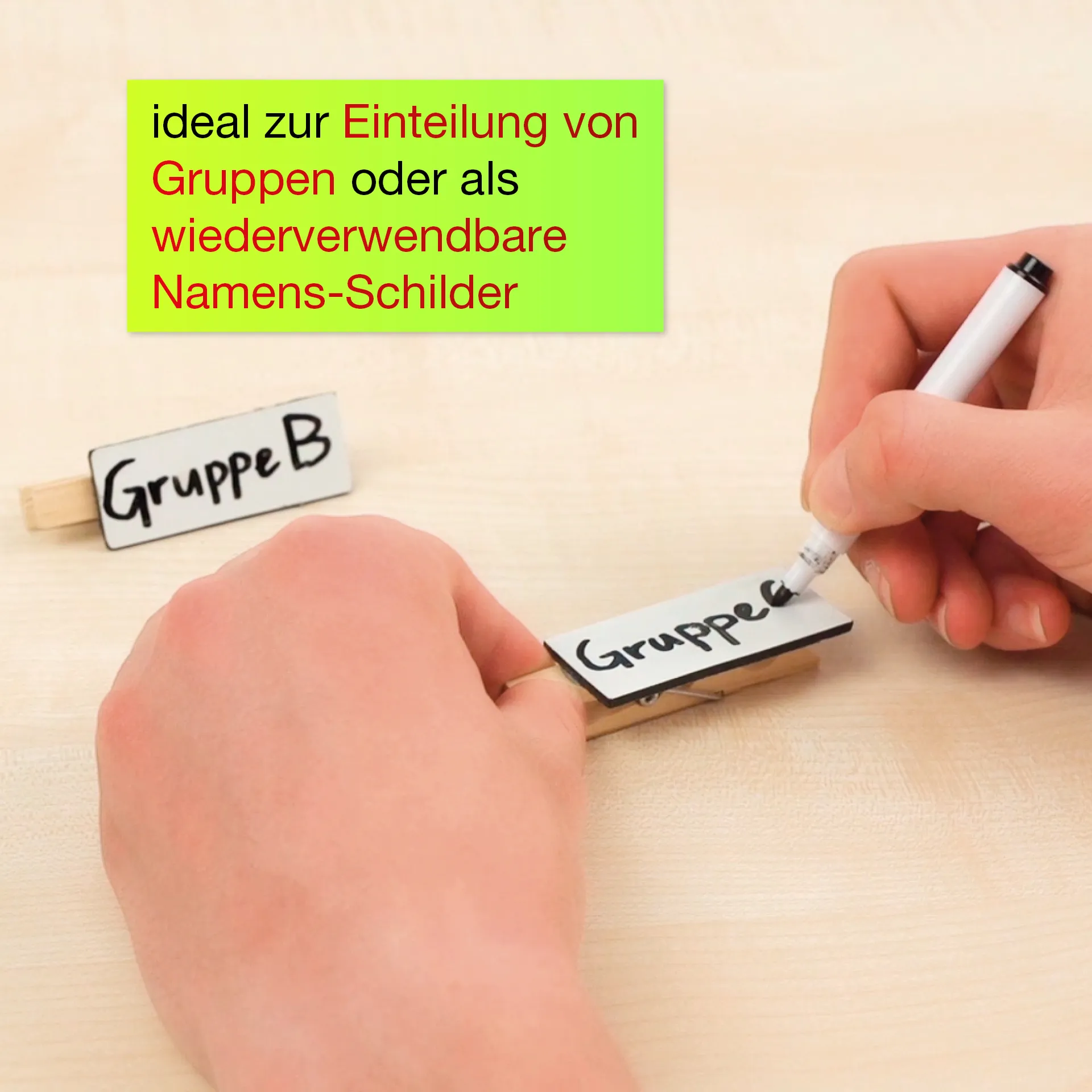 Set Whiteboard-Klammern, 6-tlg.