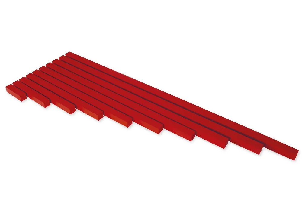 TimeTEX Rote Stangen "Montessori Premium"