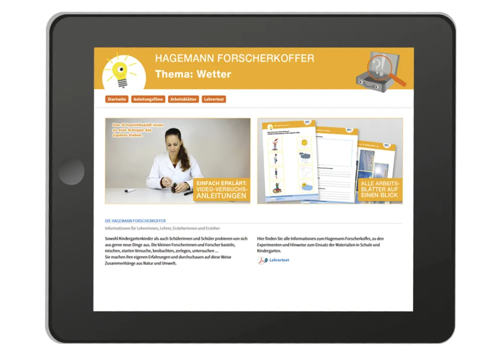Hagemann Forscherkoffer Strom Energie Feuer