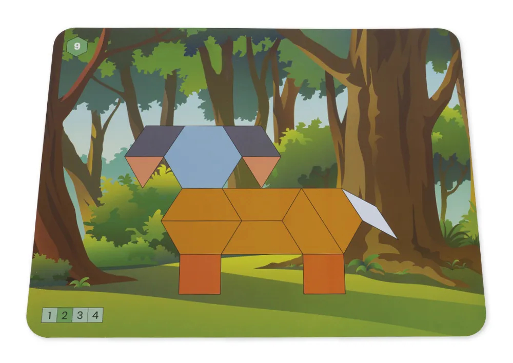 Legespiel Geometrie "Tiere & Insekten", 110-tlg.