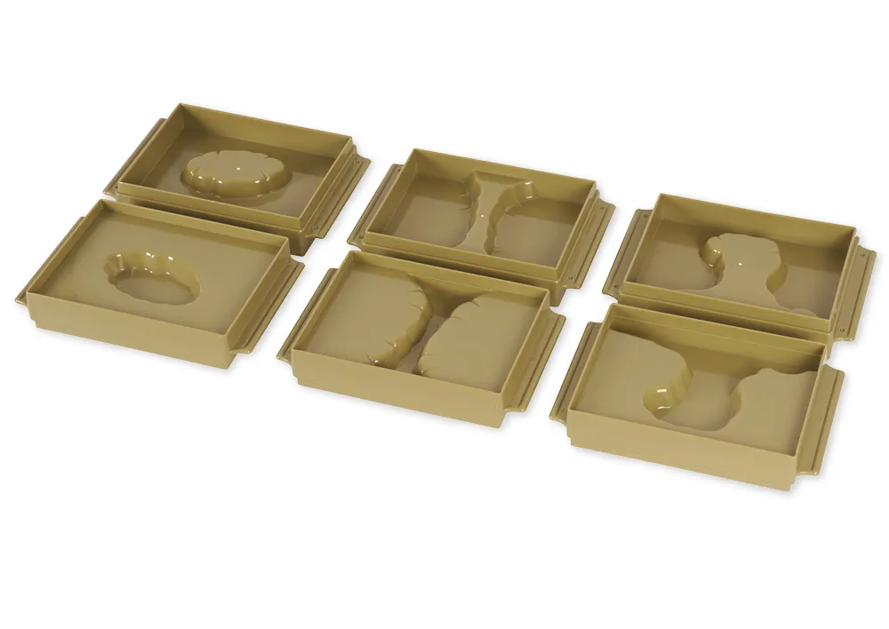 TimeTEX Schalen Land und Wasserformen, 10 Stück "Montessori Premium"