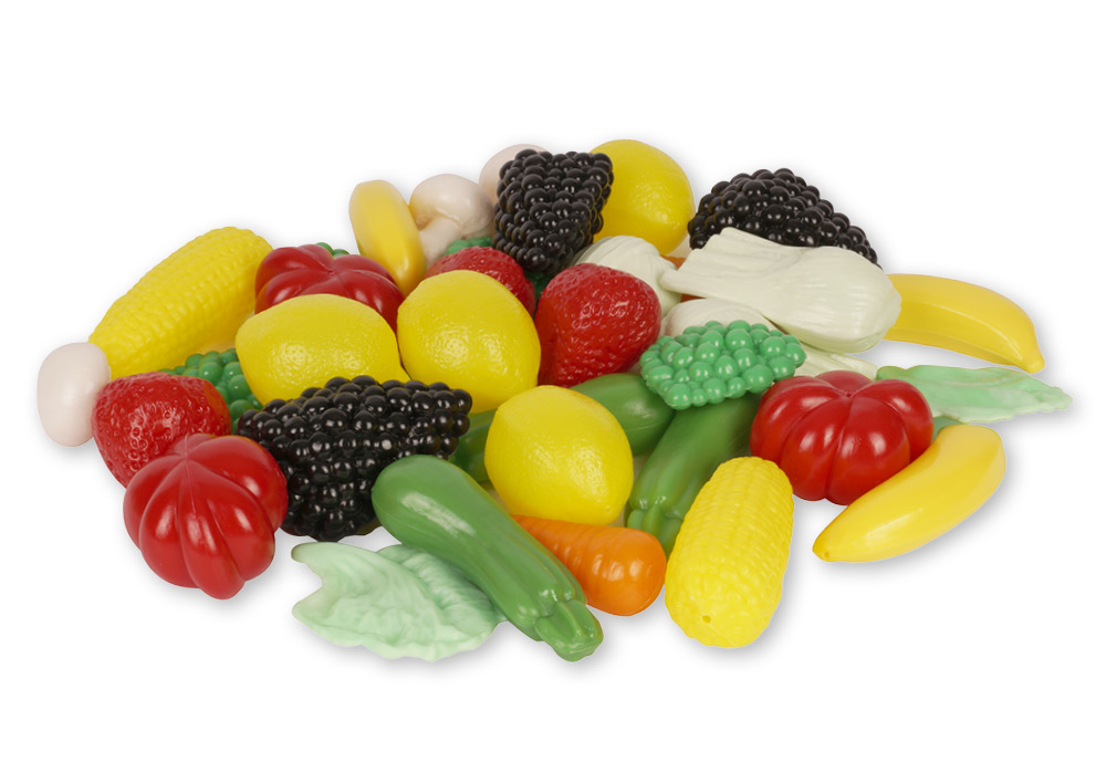 Tastspiel Früchte und Gemüse, 43-tlg.