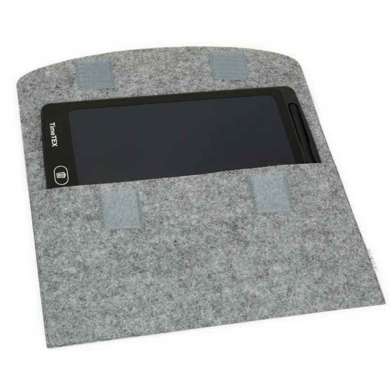 TimeTEX Tablet-Hülle aus Filz mit Einstecktasche, 30x20 cm