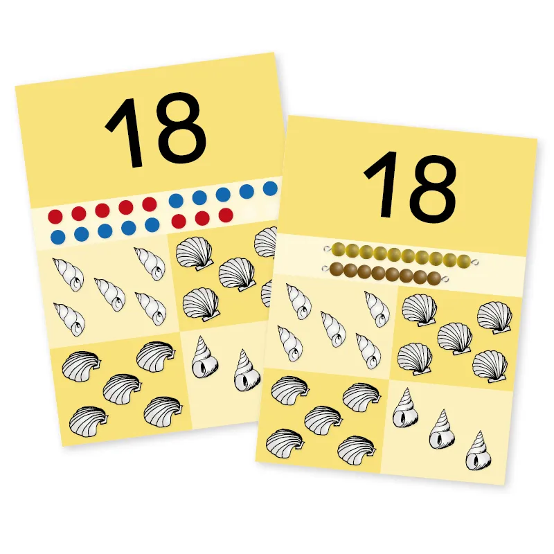 TimeTEX Bildkarten XL A4 "Zahlenraum bis 20", 22-tlg.