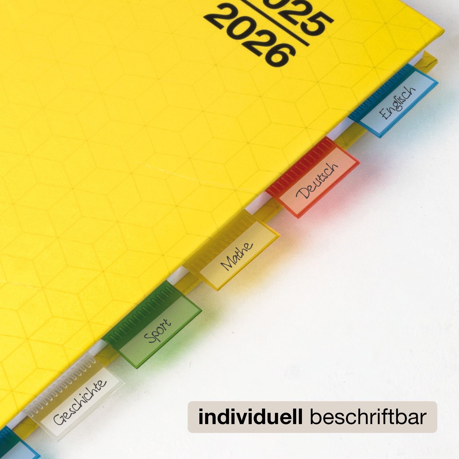 Register-Taben 12-tlg., selbstklebend, aus Kunststoff-Folie