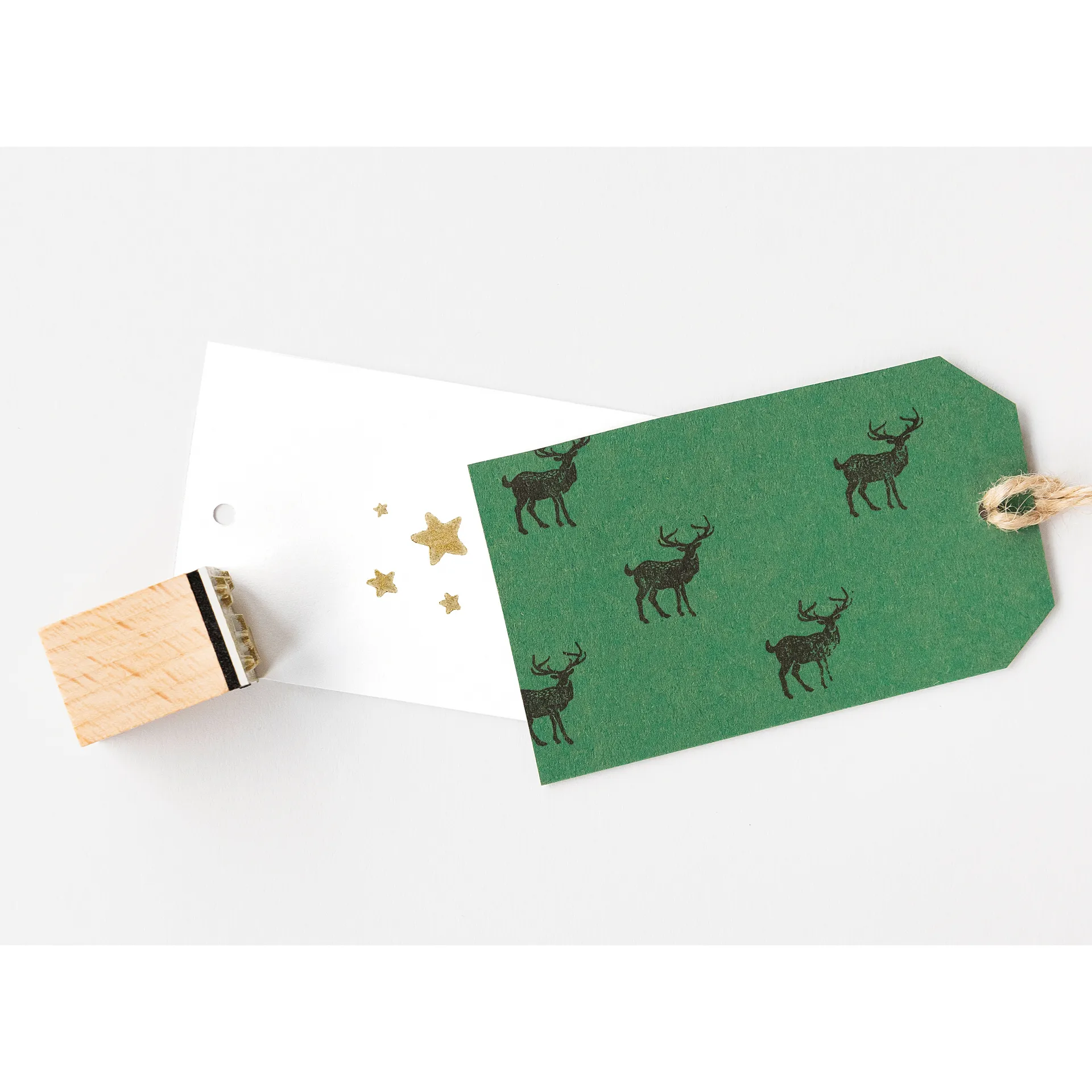 Holzstempel "Christmas", 12-tlg.