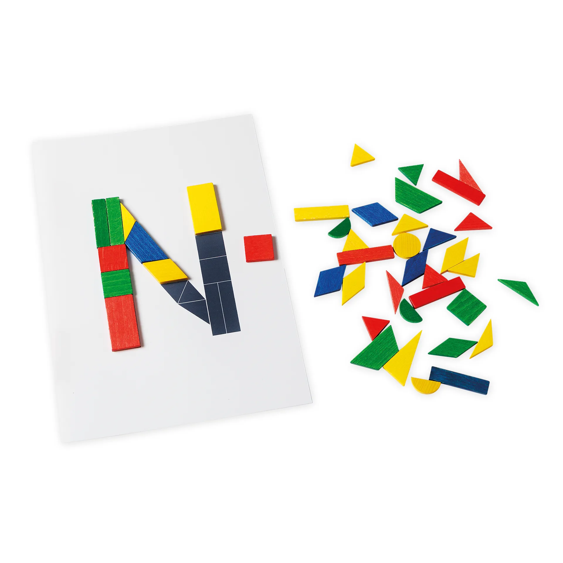 Buchstaben-Lernspiel „ABC“, mit Vorlagekarten