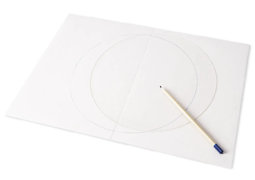 TimeTEX Kunststoffkreis zum Aufmalen der beiden Erdkugelhälften "Montessori Premium"