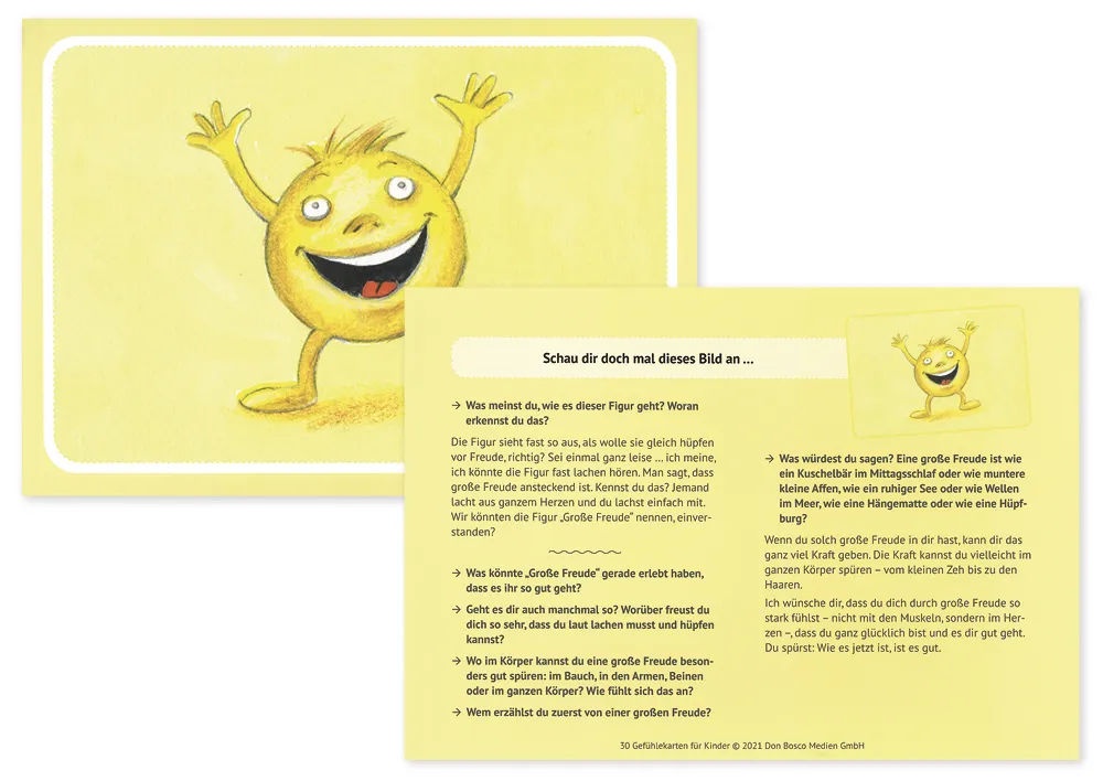 Karten-Set "30 Gefühlekarten für Kinder"