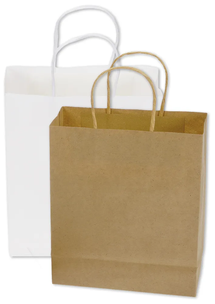 Papiertüten mit Henkel, 16x12x5 cm, 20 Stück