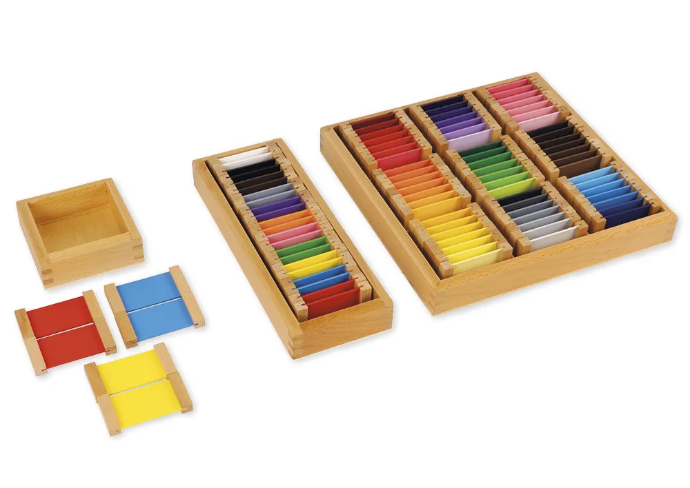 TimeTEX Farbtäfelchen, Satz 1, 3 Paare "Montessori Premium"