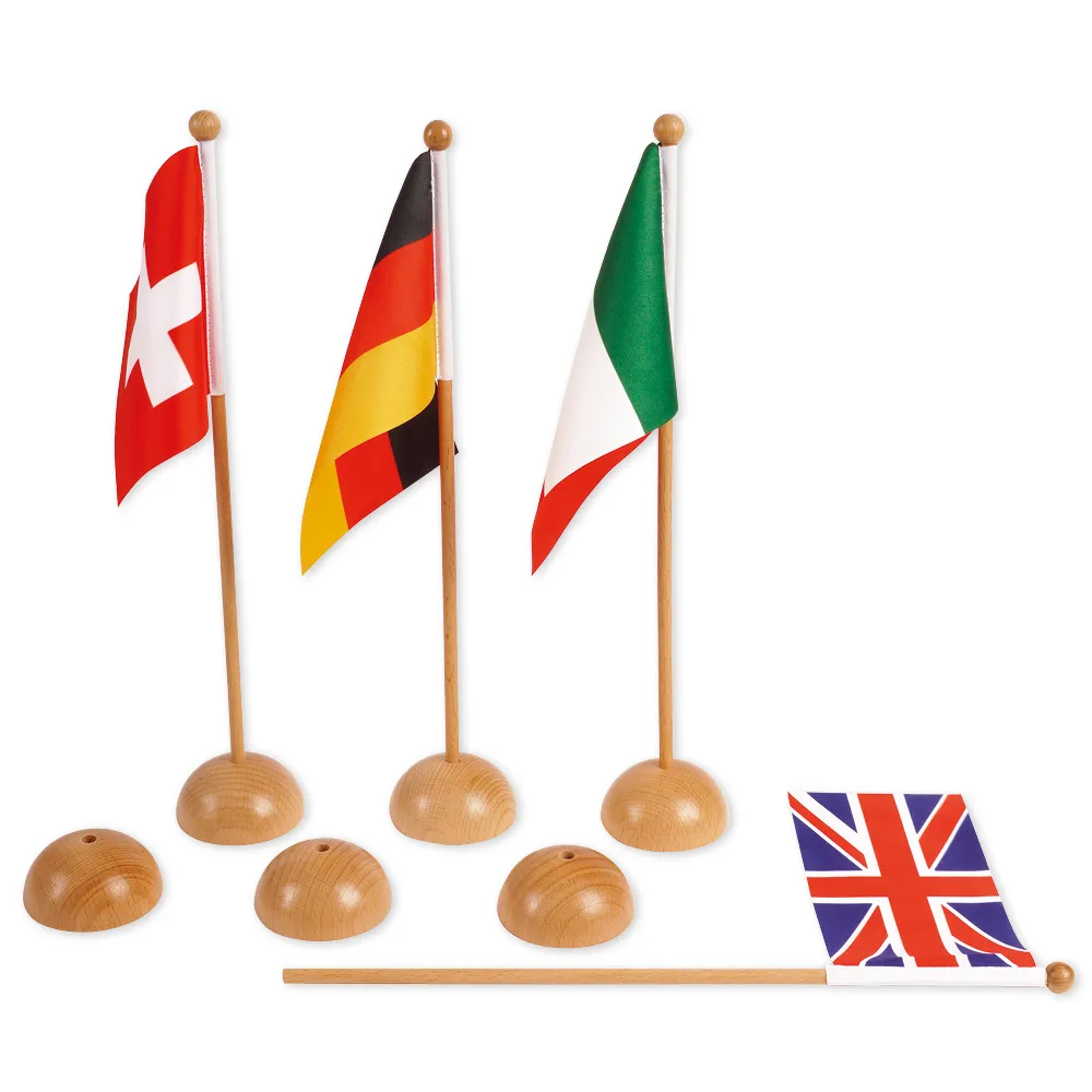 TimeTEX Flaggenständer Europa "Montessori Premium"