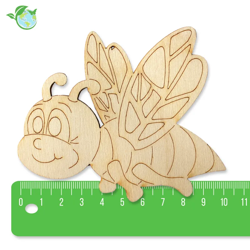 Fliegende Holz-Biene zum Gestalten, 10 cm breit