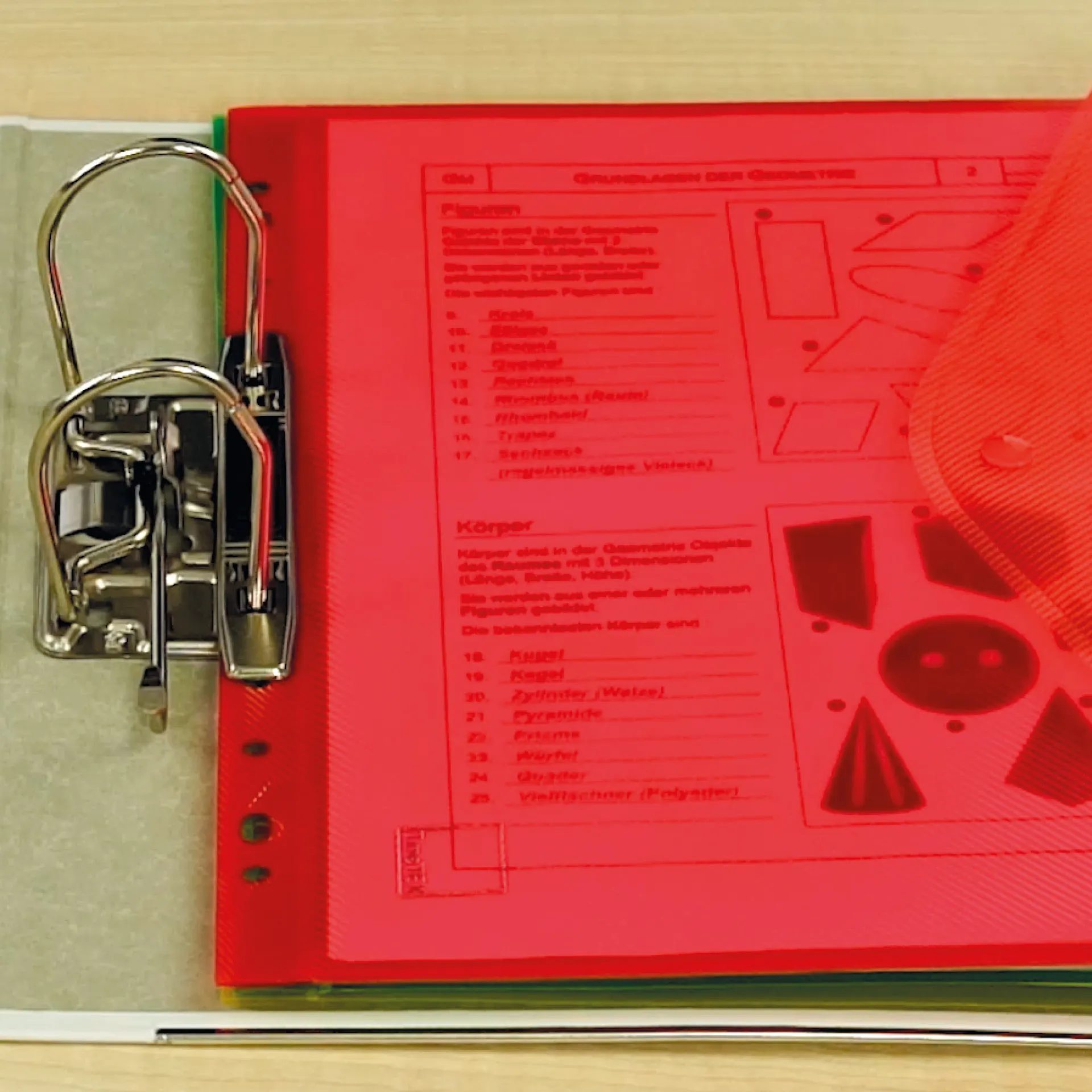 Set Dokumentenmappe A4 zum Abheften, 5-tlg., farbsortiert