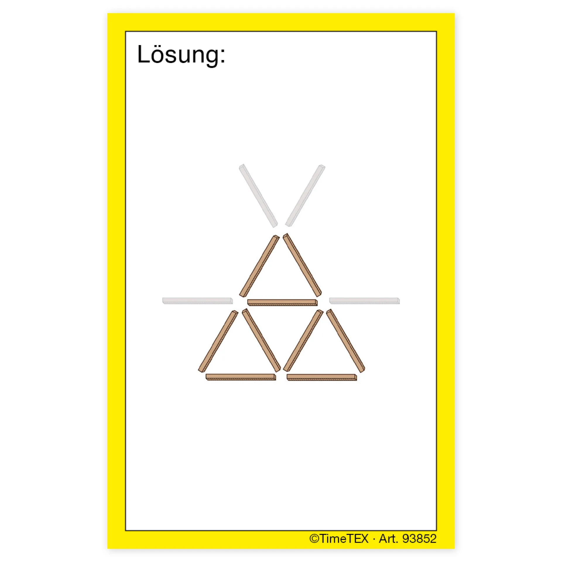 Holz-Stäbchen-Spiel im Etui