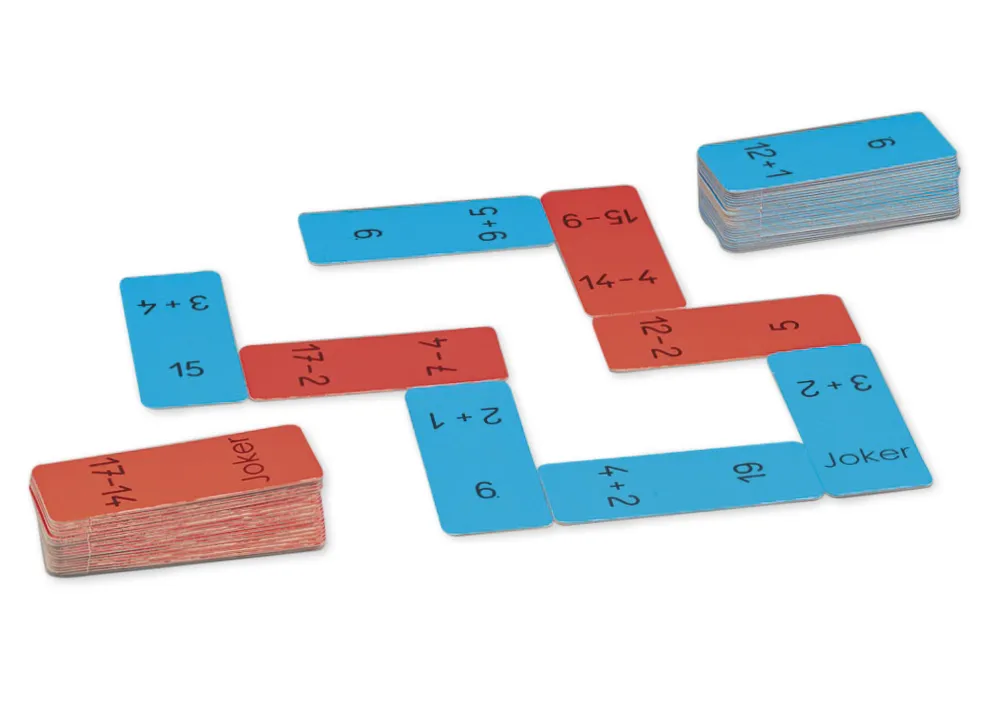Addition- und Subtraktion-Domino XL, 20er Zahlenraum, 60-tlg.