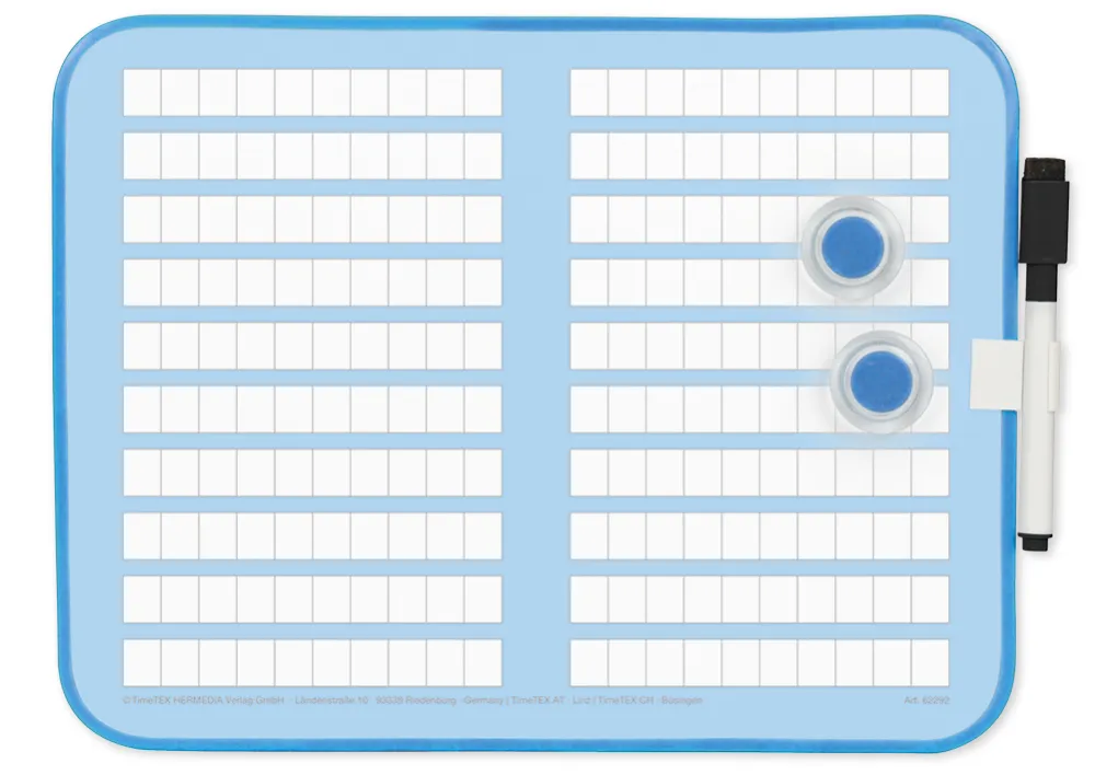 Prima-Colori Rechenübungs-Whiteboard, 4-tlg., magnethaftend