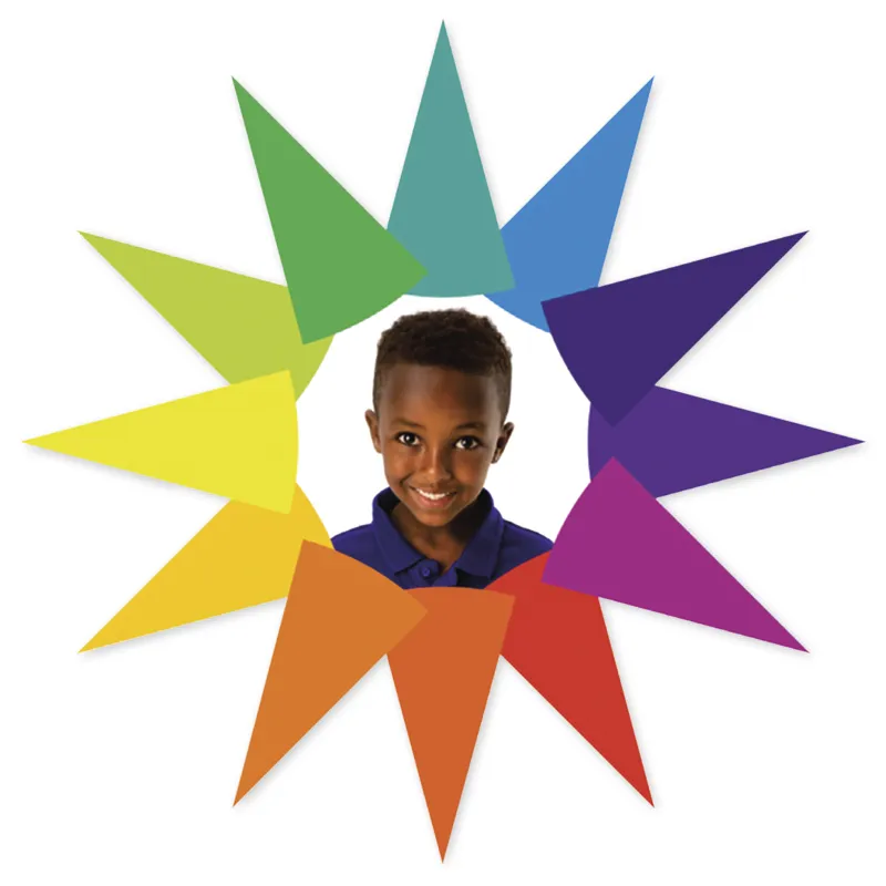 Farbkreis-Mosaik, 576-tlg.