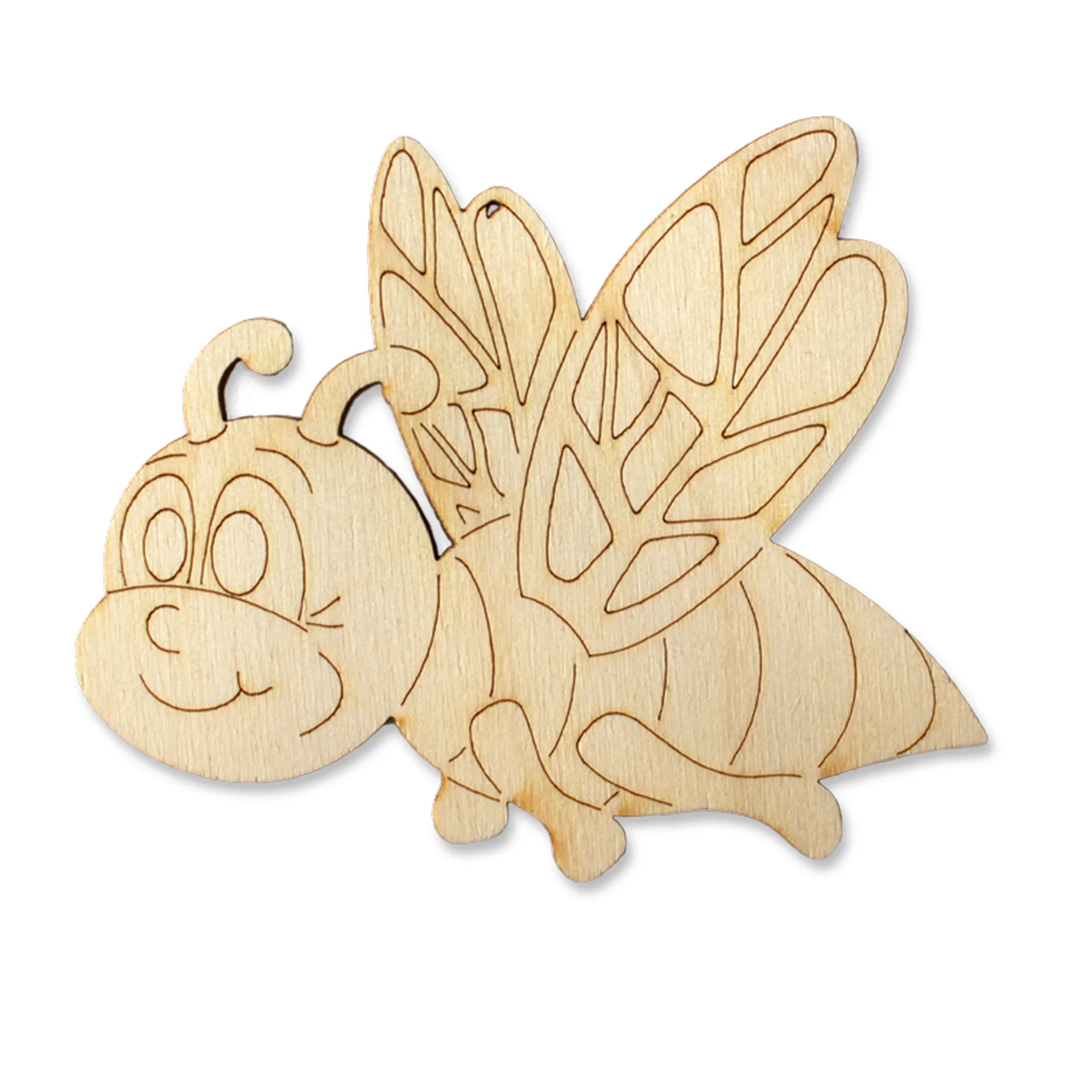 Fliegende Holz-Biene zum Gestalten, 10 cm breit