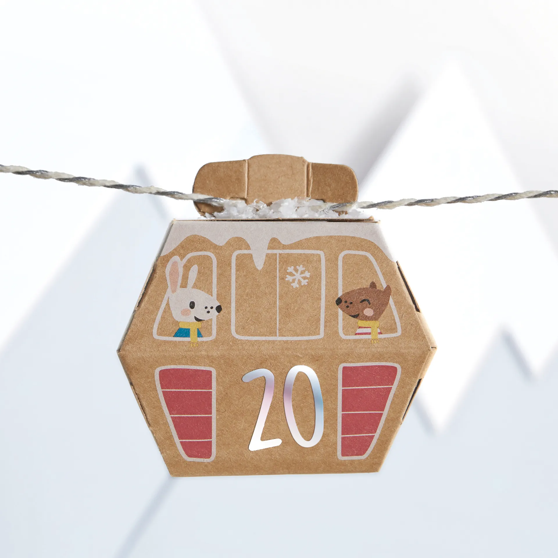 Bastelset "Adventskalender Village in the Snow", 113-tlg.