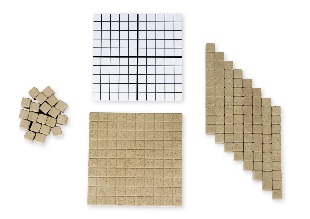 Set Hunderter-Platte, 29-tlg., RE-Wood