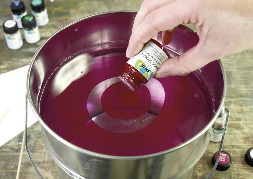 Set KREUL Magic Marble Marmorier-Farben à 20 ml, 6-tlg.