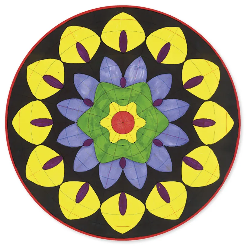 Mandala-Papier, 28x28 cm, 36 Blatt