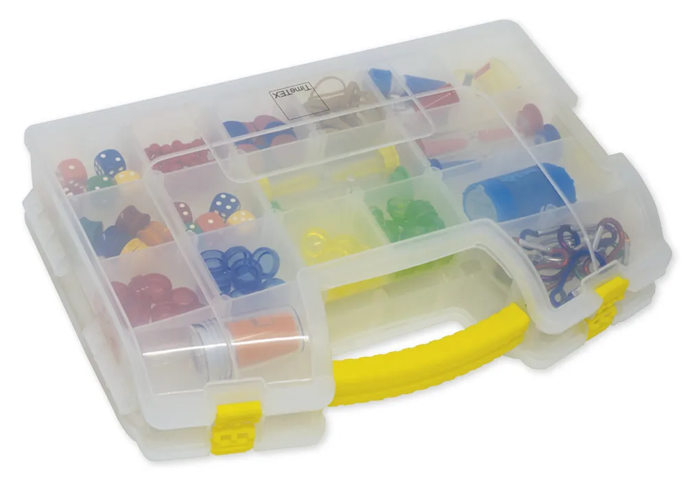 Sortiments-Koffer mit 34 Vario-Fächern, zweiseitig