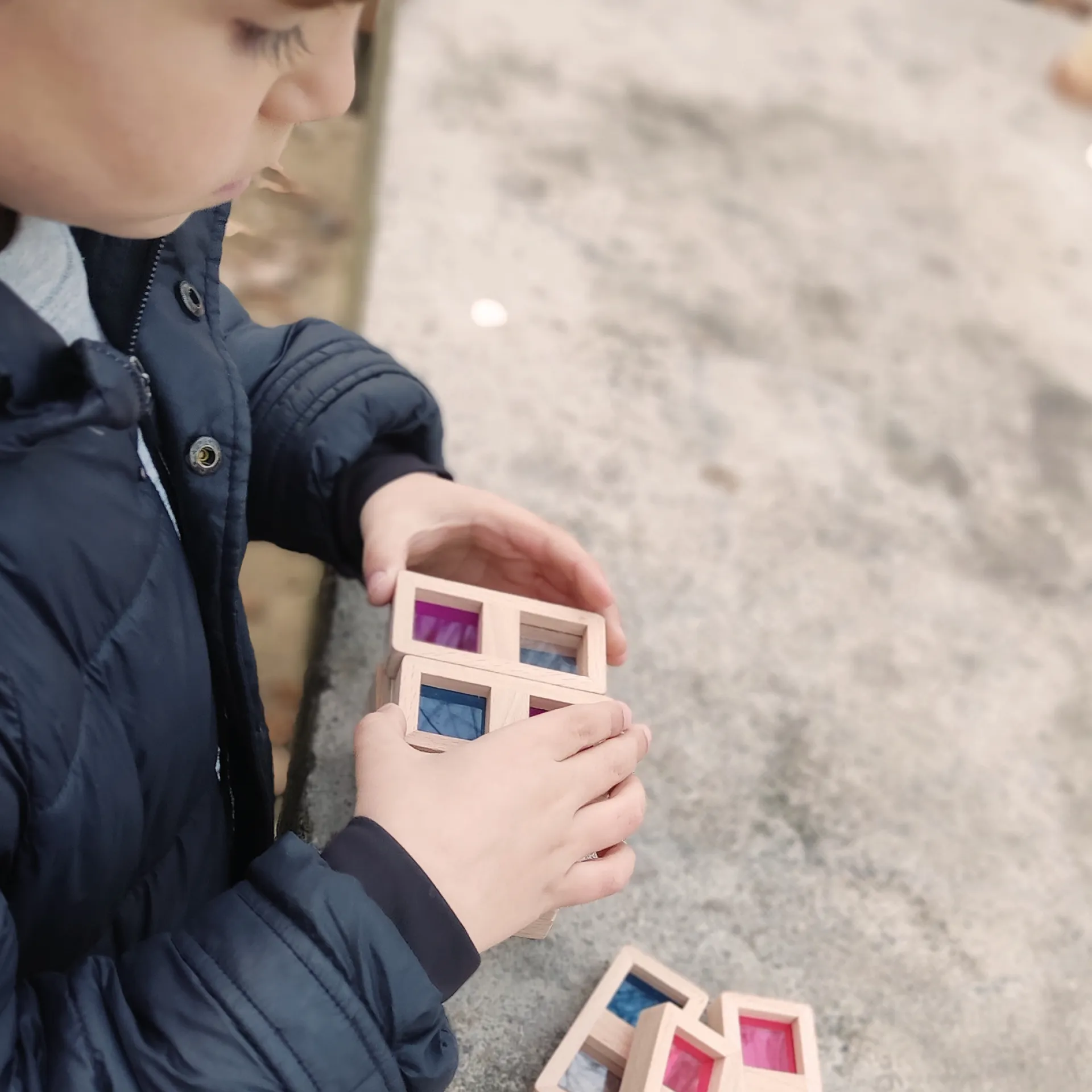 Farb-Domino "Regenbogen", 29-tlg.