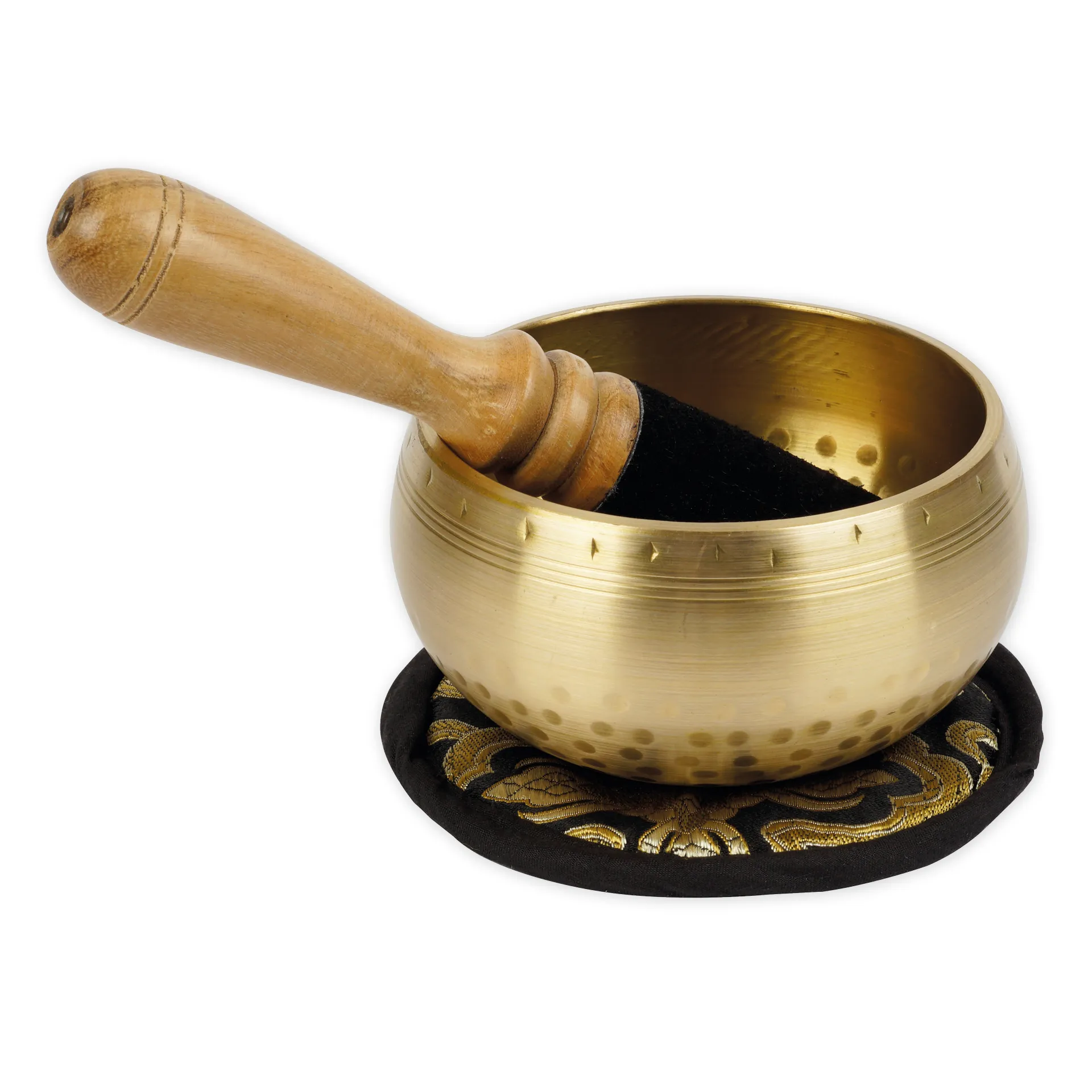 Klangschale "Nepal" im Stickbeutel, 12 cm ø, ca. 400 g