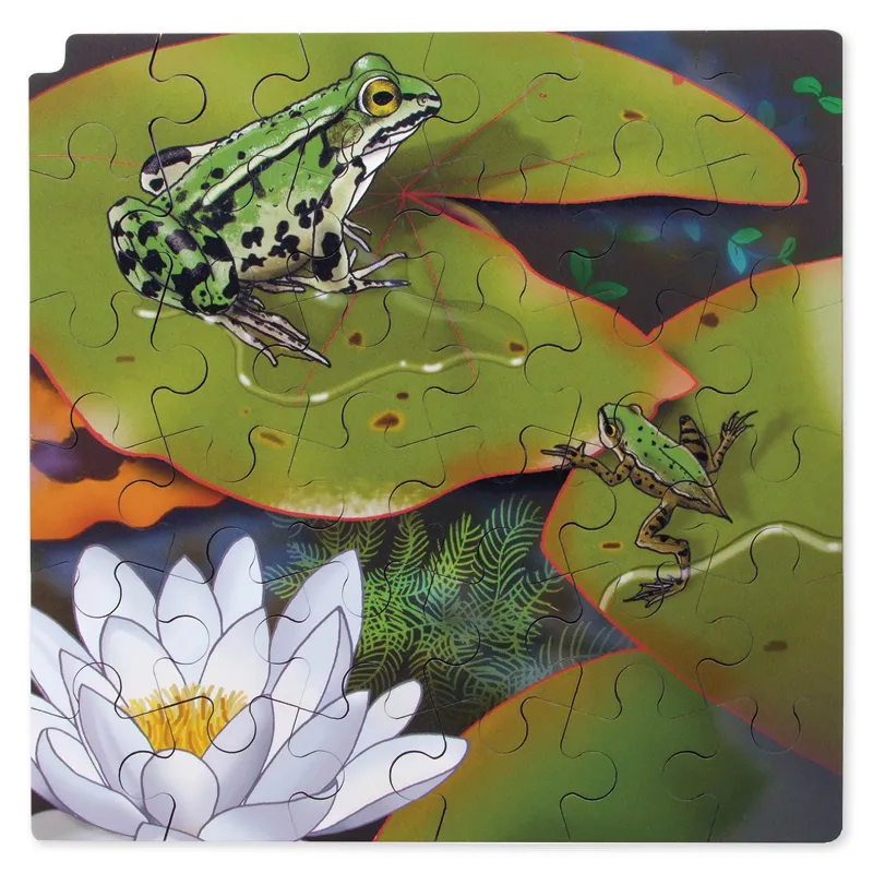 Schichten-Puzzle "Frosch" + gratis APP, 86-tlg.