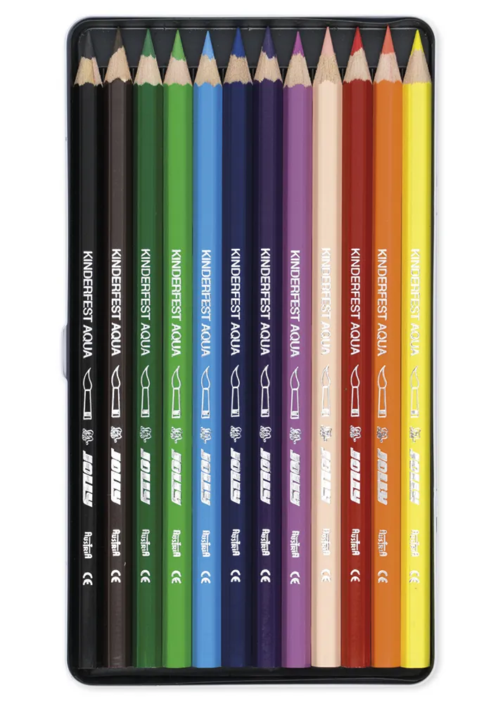 JOLLY Supersticks AQUA im Metall-Etui, 12-tlg.