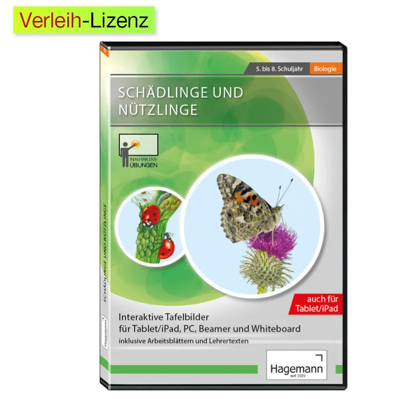 Interaktive Tafelbilder Schädlinge und Nützlinge (tabletfähig)