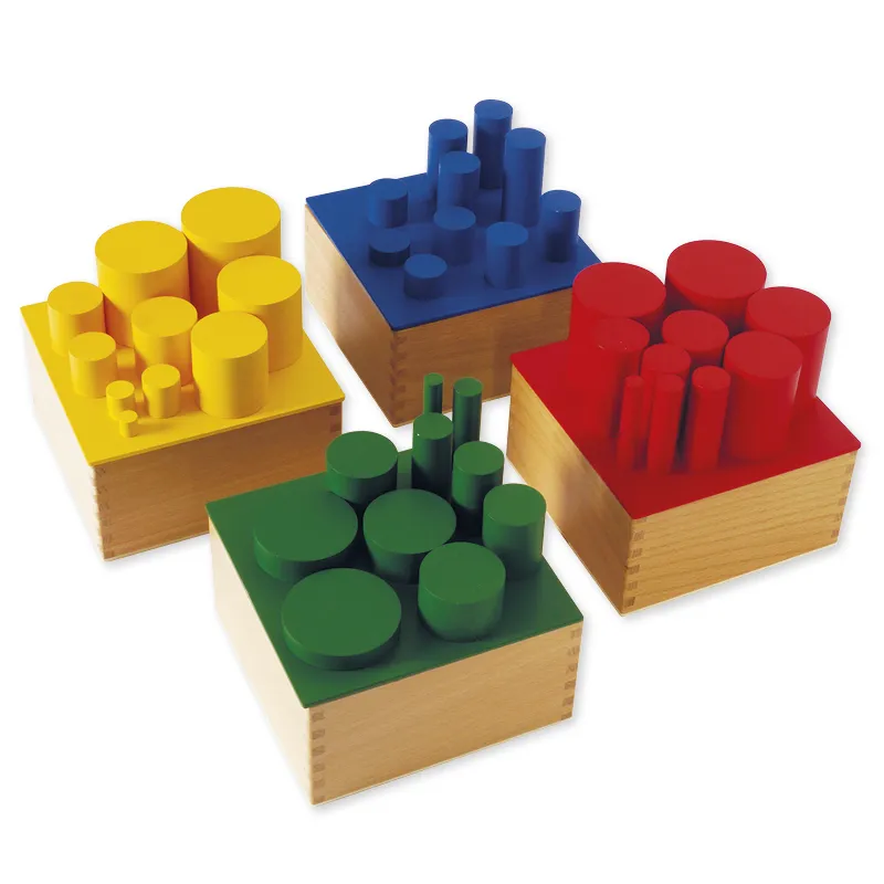 TimeTEX Farbige Zylinder "Montessori Premium"