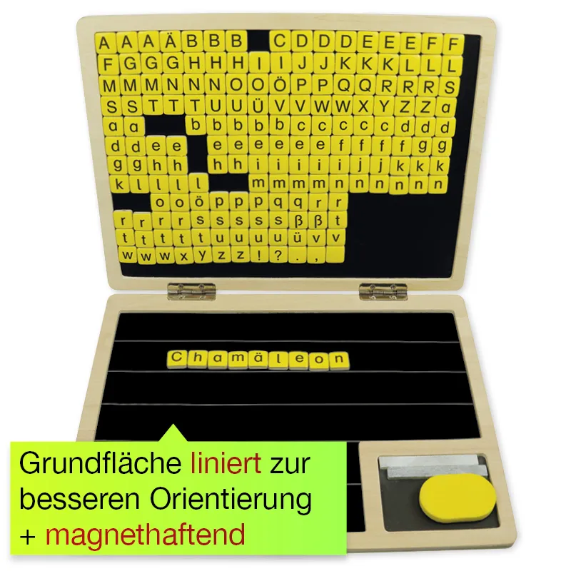 TimeTEX Lese-Klapp-Computer, 189-tlg., Holz, magnetisch