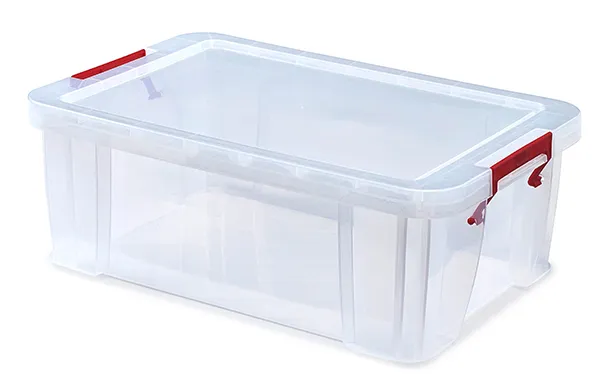 Kunststoff-Box stapelbar, transparent, 15 Liter