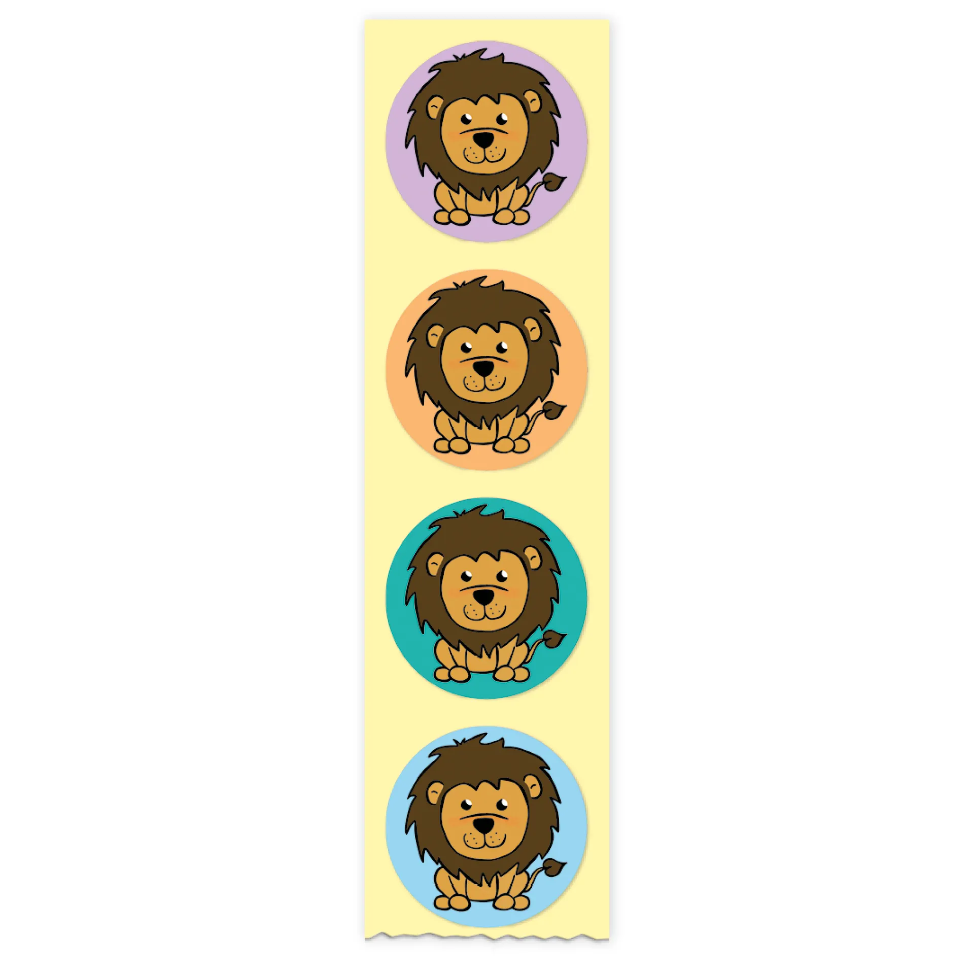 Belobigungs-Aufkleber "Löwe" in Spender-Box, 500 Stück