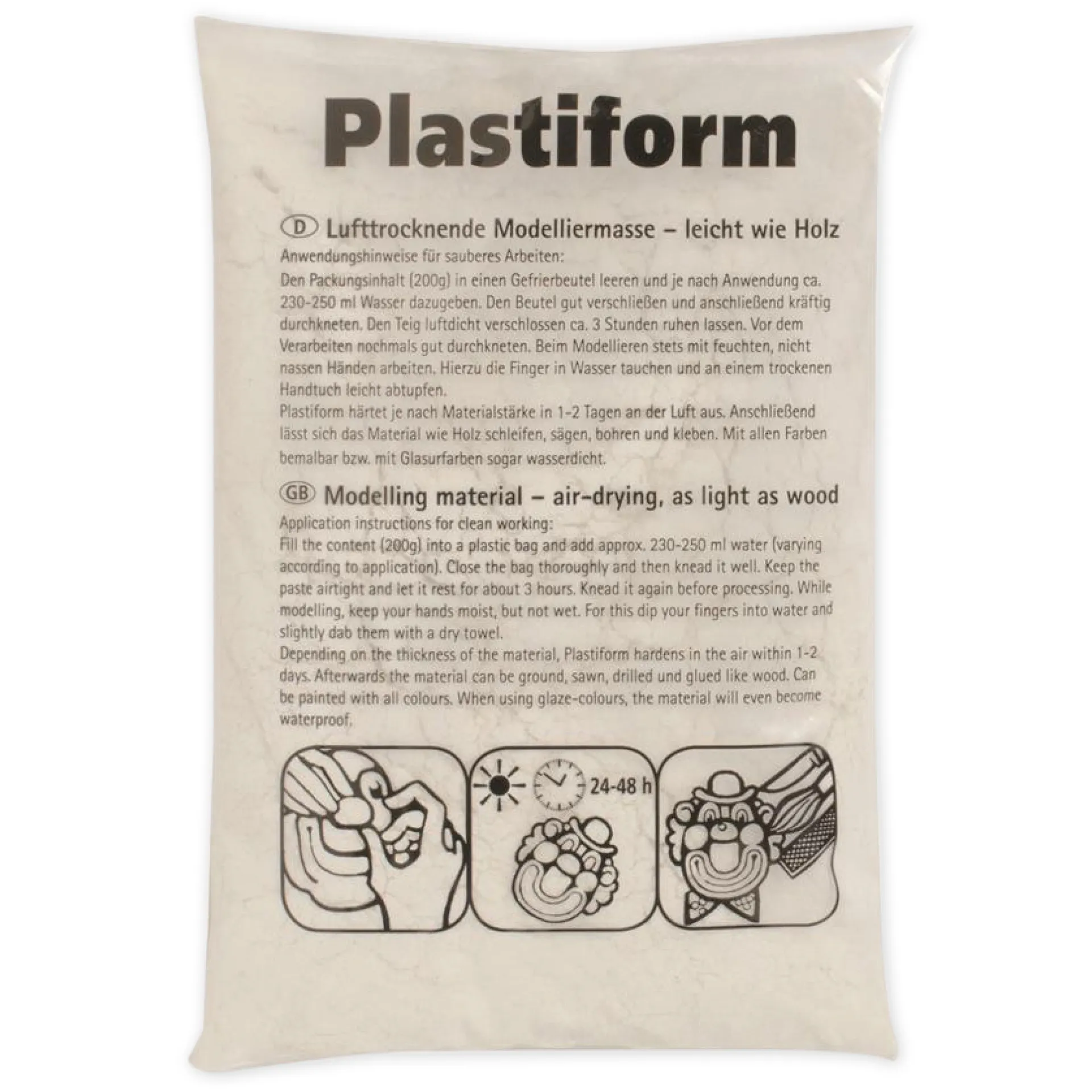Plastiform, 200 g, elfenbeinfarben