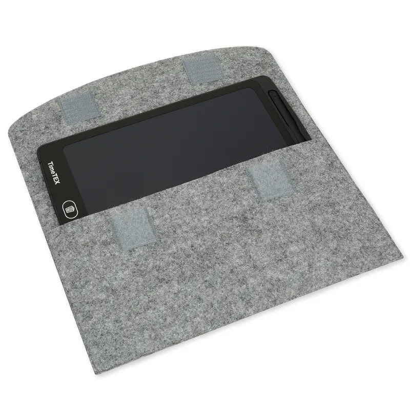 Digitale Schiefertafel SD "A4-XS", schwarzes Display, mit Filz-Hülle