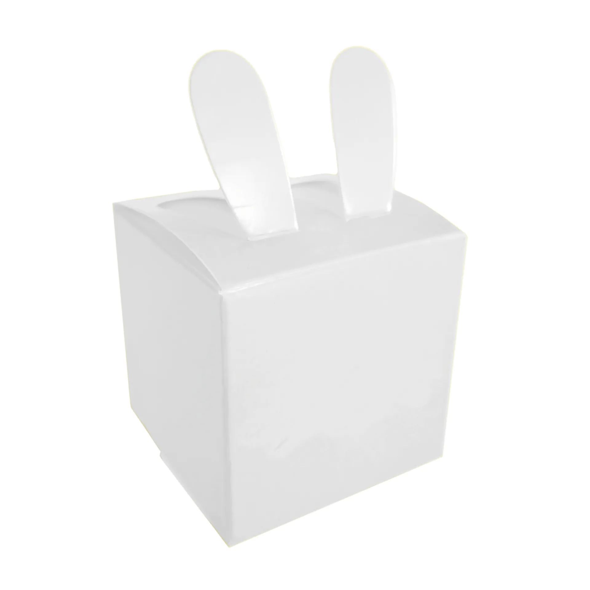 Papp-Boxen "Häschen", weiß, 12 Stück